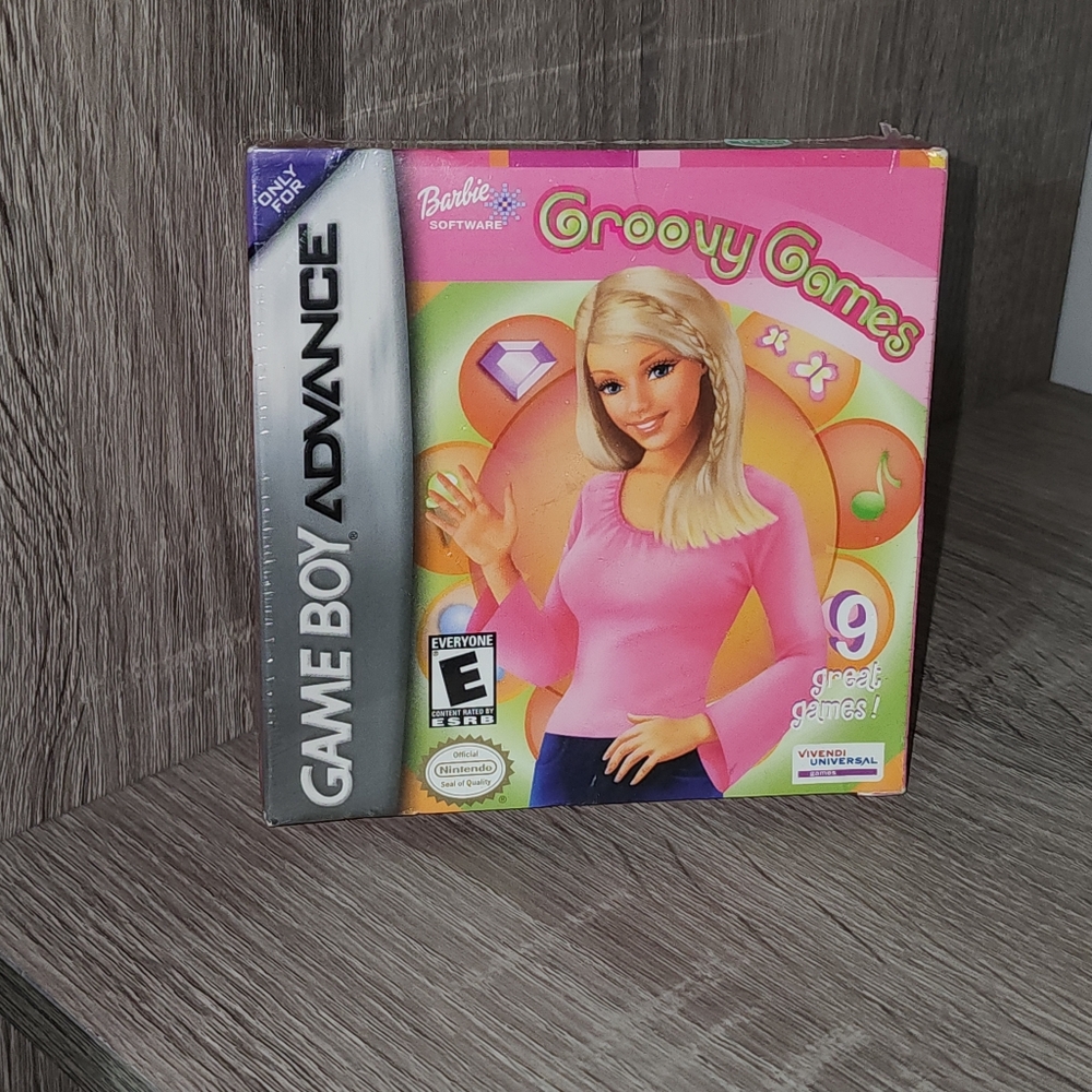 Brand New GBA Barbie Groovy Games